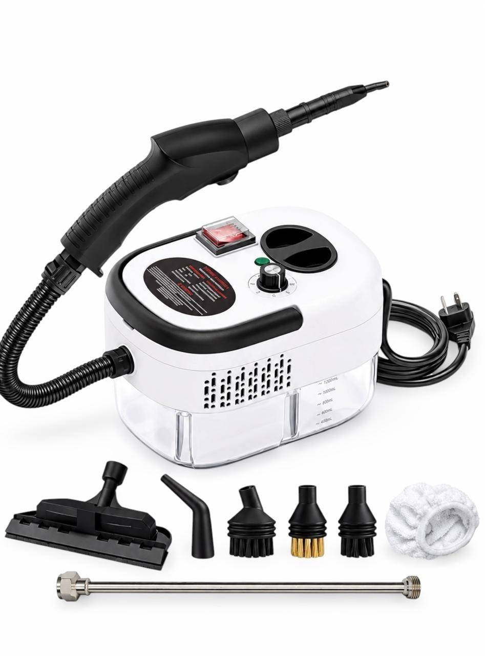 Limpiador a Vapor 2500W 1 2L 6 Niveles Blanco-0