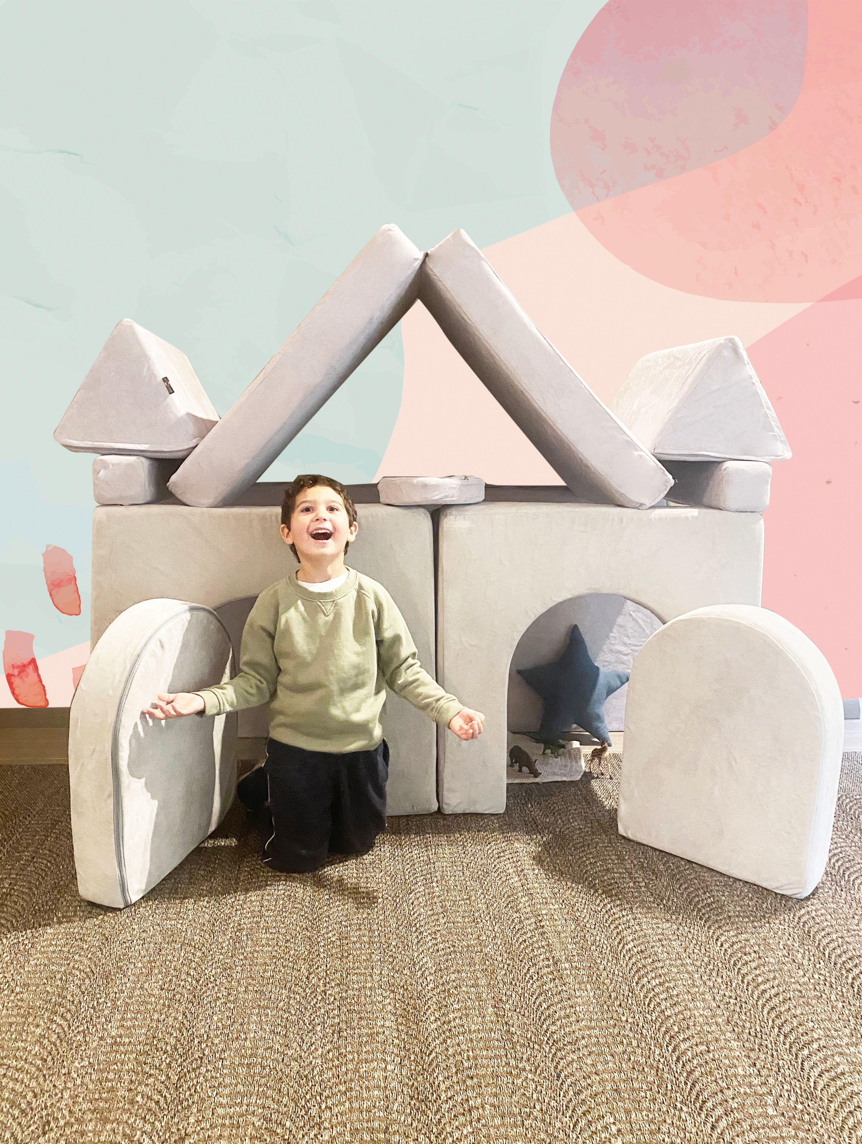 Puerta Para Sillón De Juegos Blokid Para Niños Gri-3