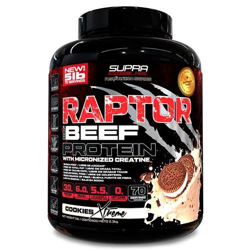Raptor 100% Beef Protein 5 Lbs - Cookies Xtreme-0