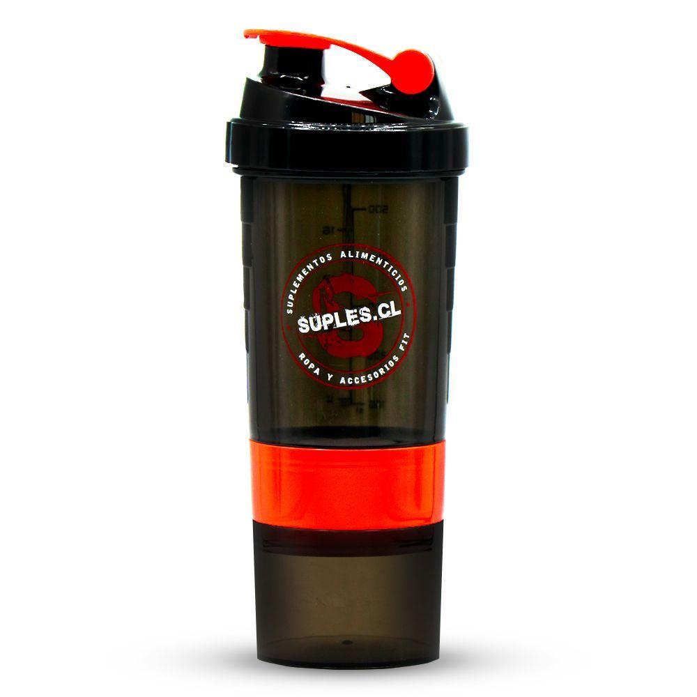 Shaker Suples 3x1 Negro con Rojo 500ml-0