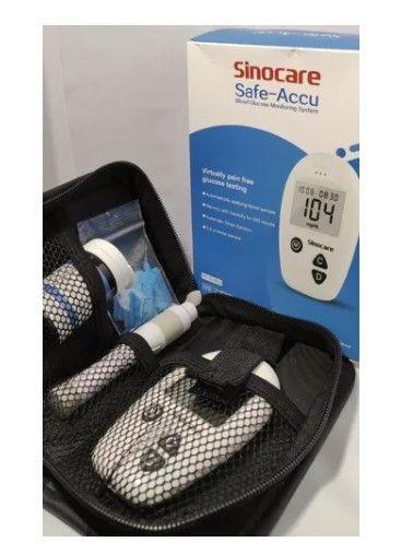 Glucometro Medidor De Glucosa + 50 Tiras + 50 Lancetas Sinocare-1