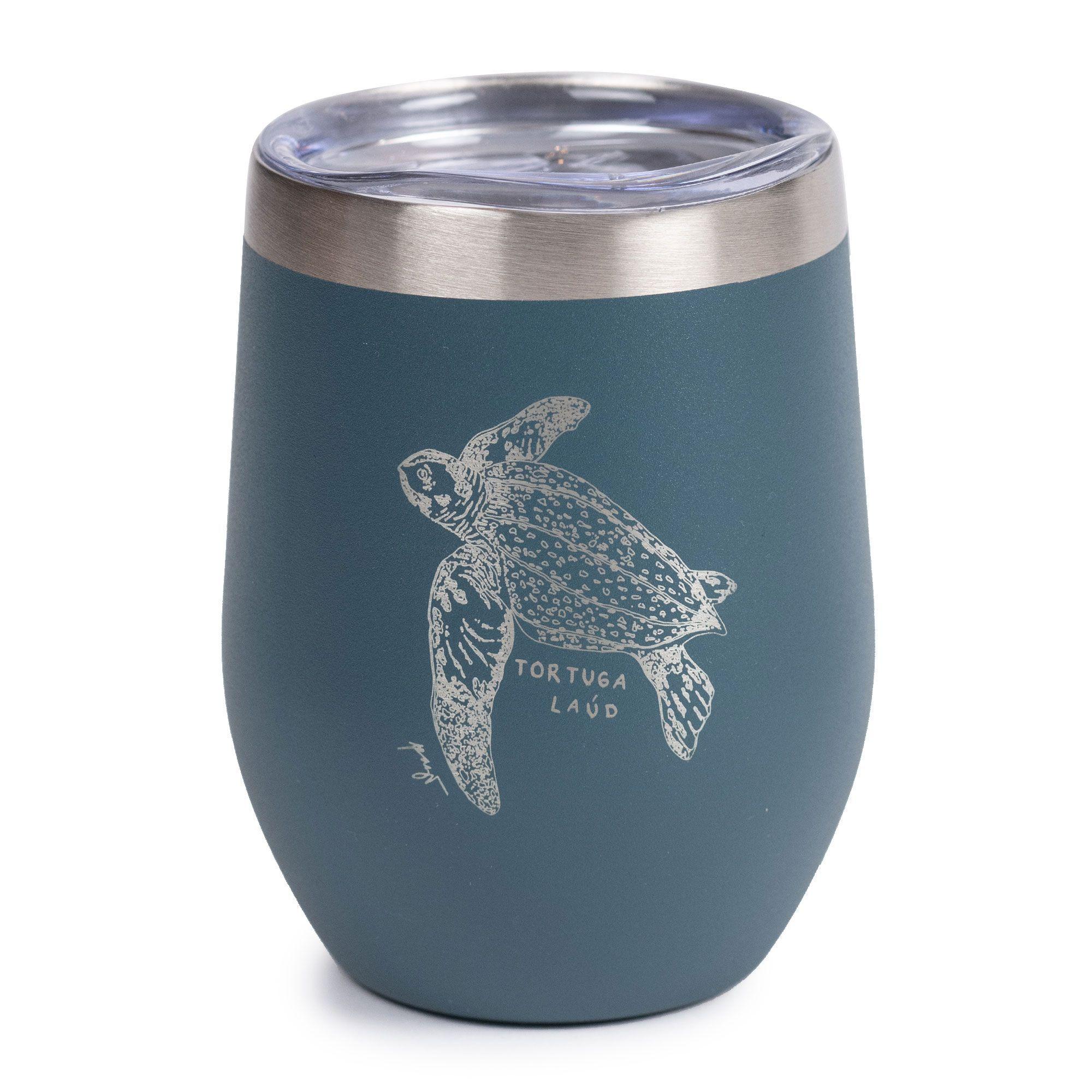Vaso Térmico 350 Ml Azul Petróleo Tortuga Laúd Atakama Outdoor-0