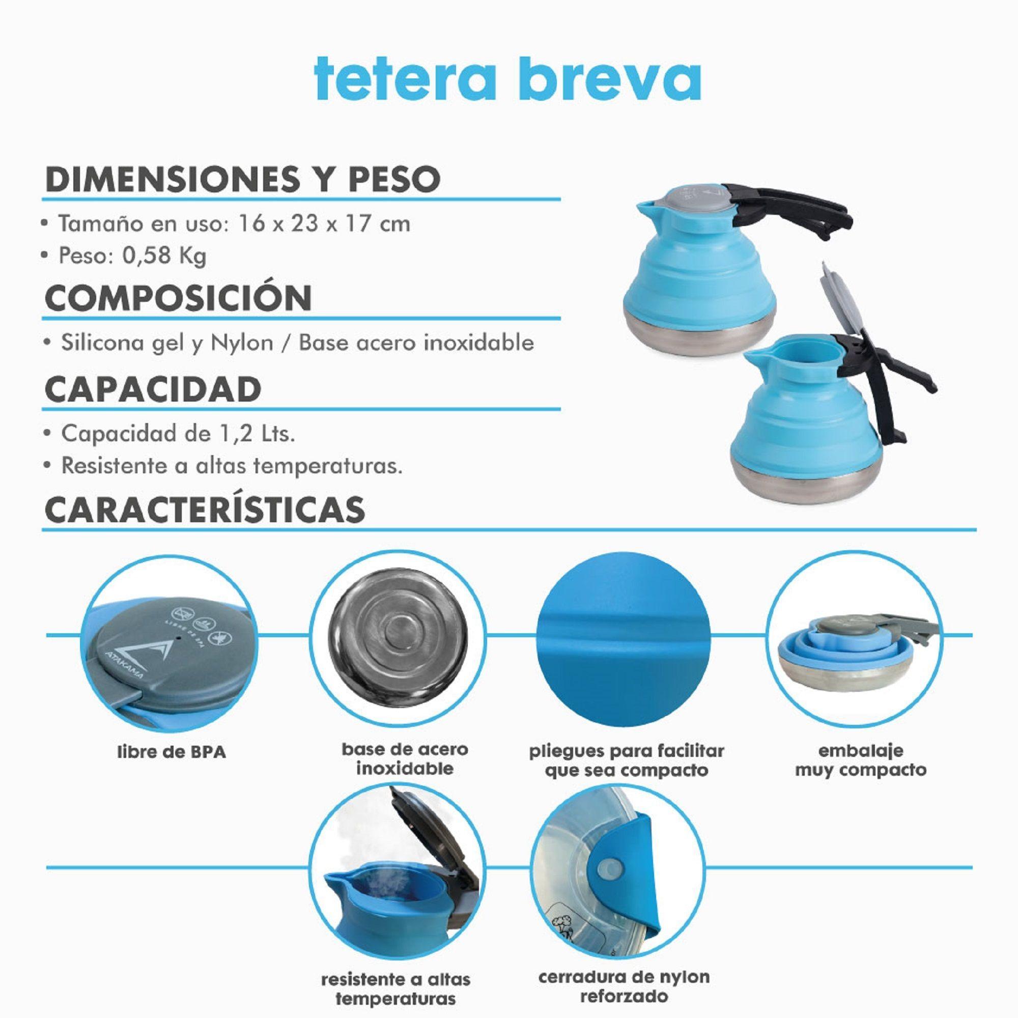 Tetera Plegable Silicona Atakama Outdoor Camping-7