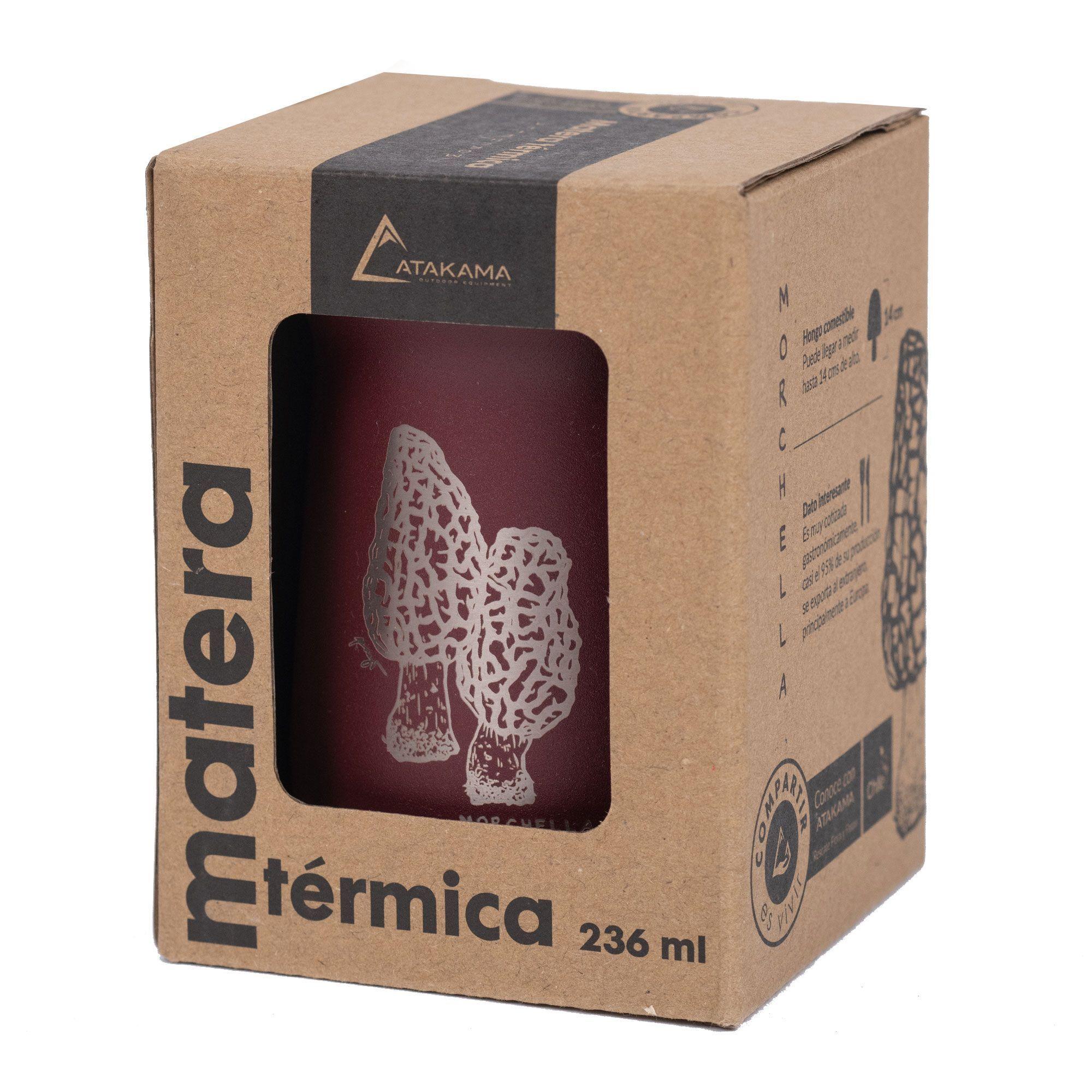 Matera Térmica 236 Ml Burdeo Hongo Morchella Atakama Outdoor-2