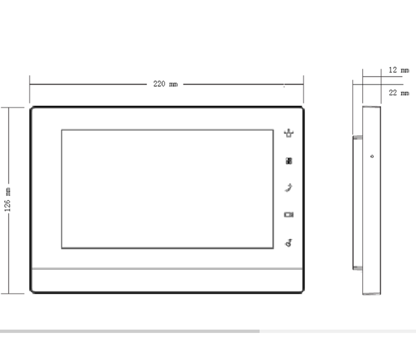 Monitor Video Portero Ip Dh-vth1550ch 7 Lcd Nuevo-2