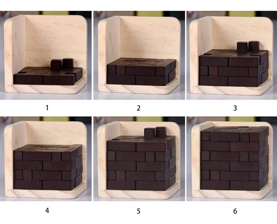 Rompecabezas Original De Madera En 3d: Atractivo Open Box-4