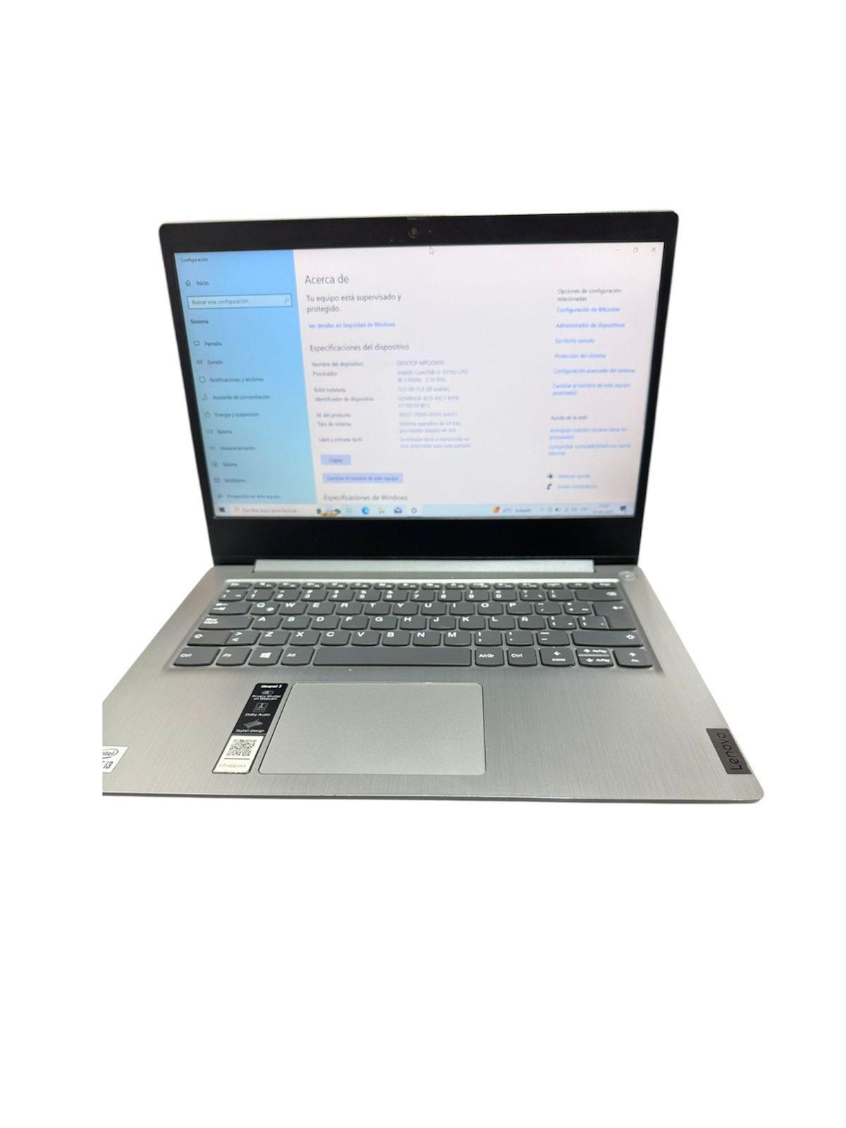 Notebook Lenovo IdeaPad 3 i3-10110U Ram 12GB SSD 256GB REACONDICIONADO GRADO A-4