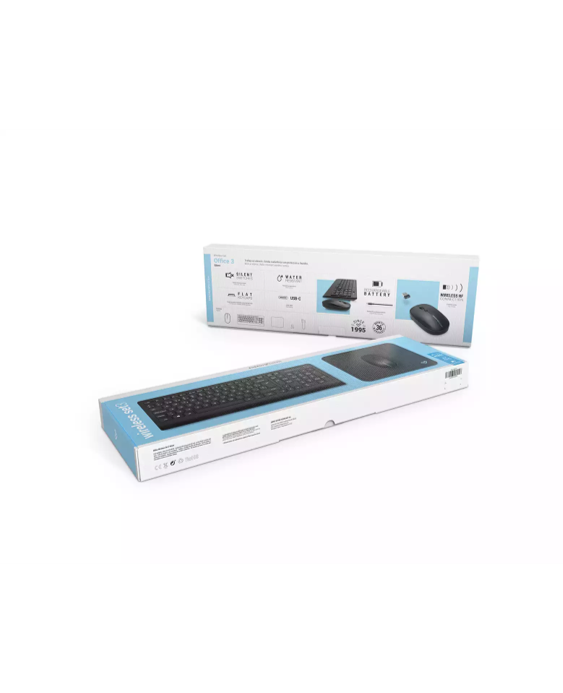 Kit Teclado y Ratón Inalámbrico Office Wireless Set 3 NUEVO-3