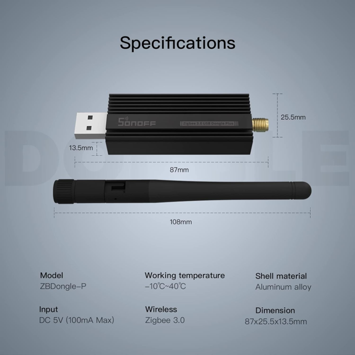 ADAPTADOR Dongle Usb Zigbee 3.0 Plus Gateway Sonoff Open Box-3