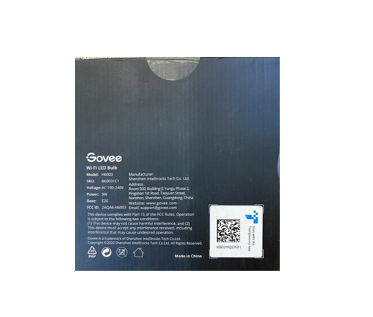 Ampolleta Govee Smart Light Bulbs Wifi & Bluetooth Open Box-2