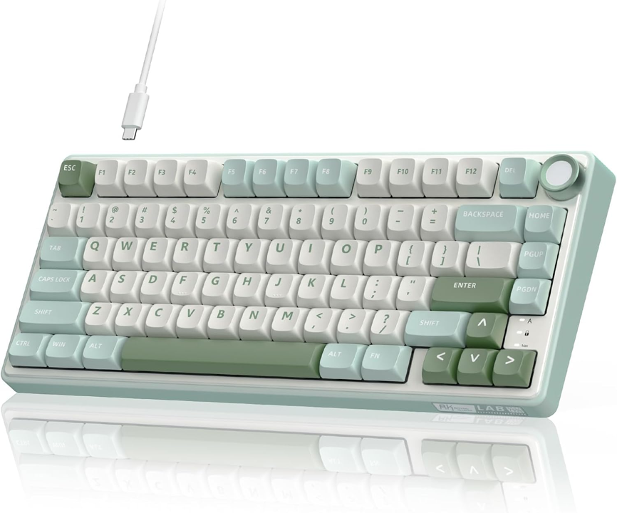 Teclado Royal Kludge R75 blackberry Blue Switch rk-r75 VERDE Nuevo-0