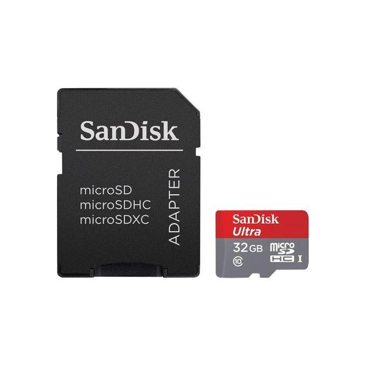Memoria Micro SD Sandisk 32 GB de Clase 10/80 Mbps NUEVO-0