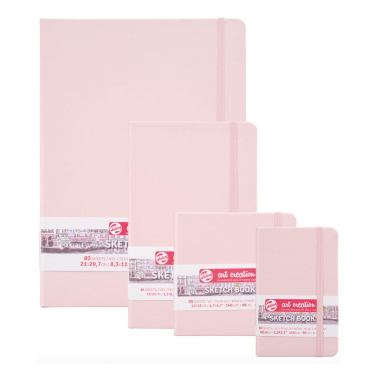 Libreta Art Creation Rosa Pastel 13x21cm 140gr 80hjas.-4