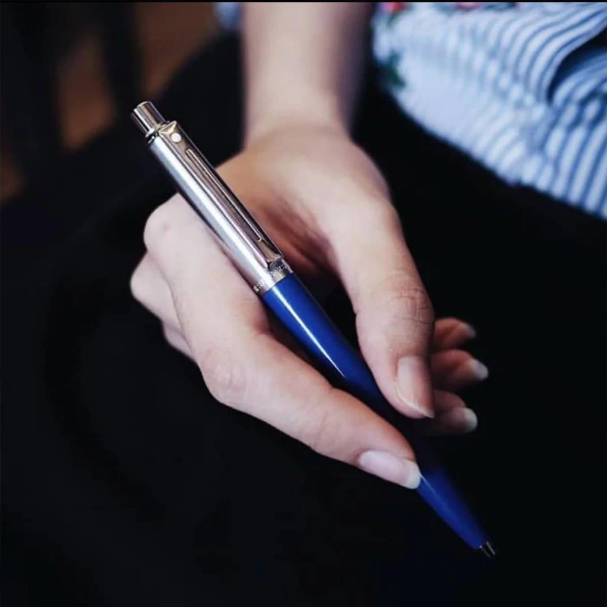 Bolígrafo Sheaffer Sentinel Punta M Tinta Negra Azul-5