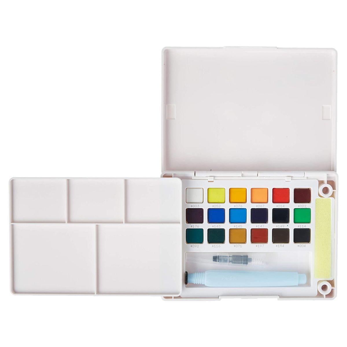 Set de Acuarelas Koi 18 Pastillas con Pincel de Agua-2