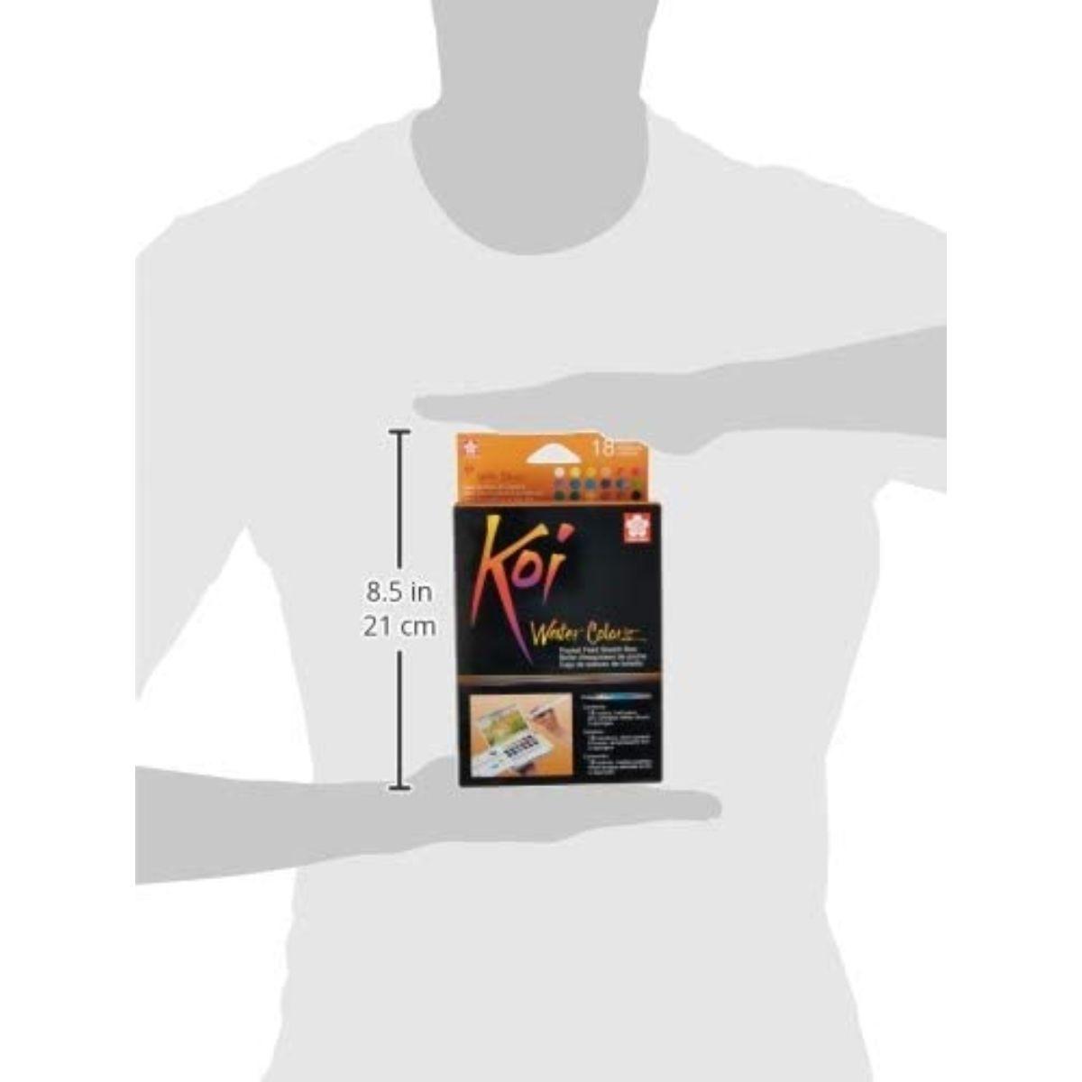 Set de Acuarelas Koi 18 Pastillas con Pincel de Agua-3
