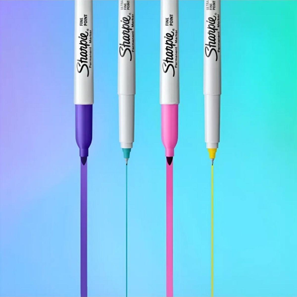 Set 12 Marcadores Permanentes Sharpie Glam Pop Colores-1