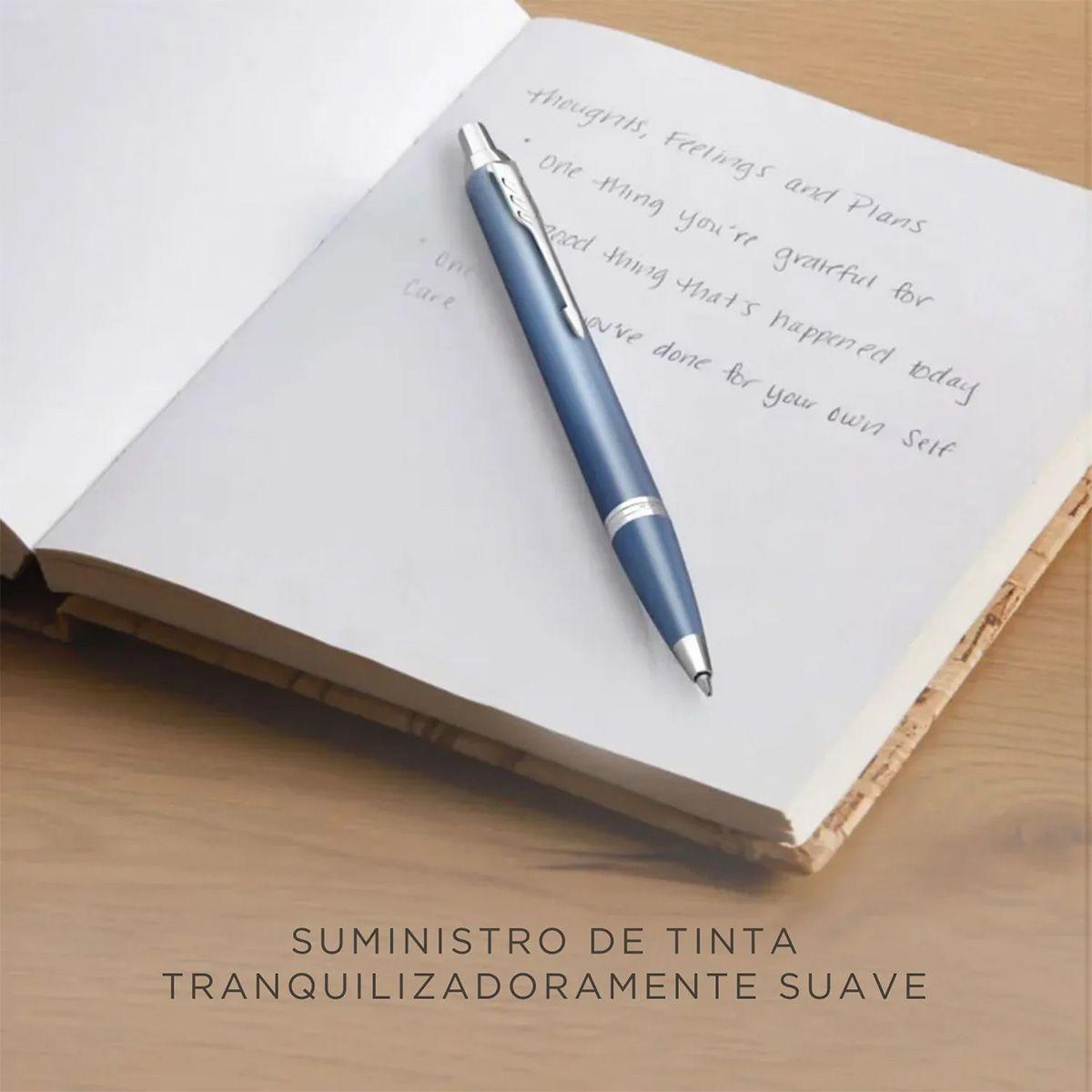 Pluma Parker IM Writing Rituals Azul Tinta Azul Plumín M-5