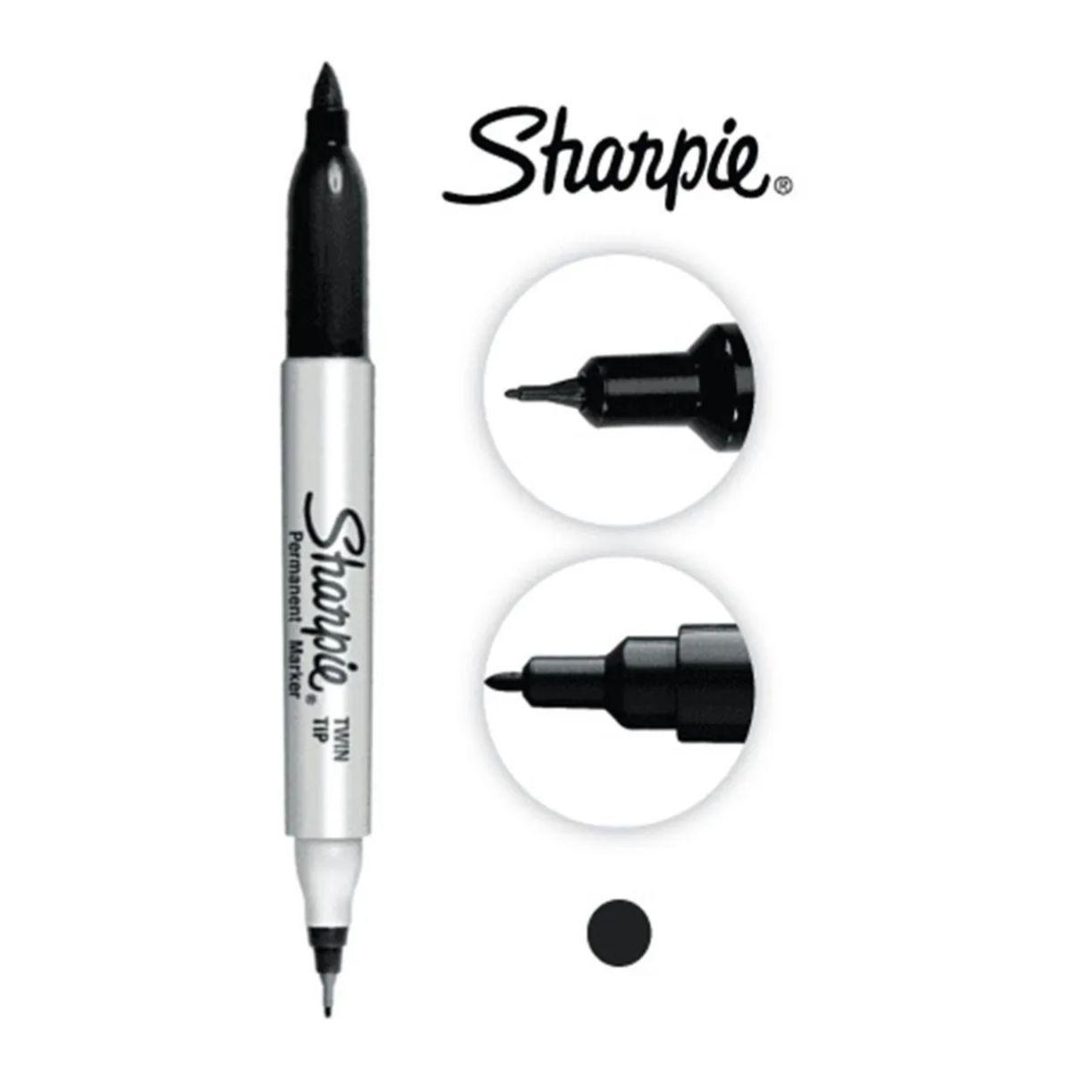 Marcador Sharpie Doble Punta Fina-Ultrafina Surtido Set 12+2-6