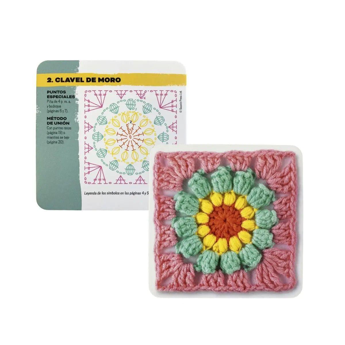 Libro Mezcla y Combina Granny Squares 50 Diseños de Flores-2