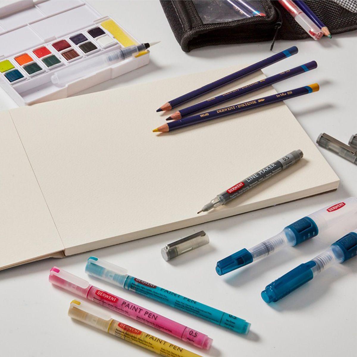 Estuche de Tela para Lápices Artpack Derwent Negro-3