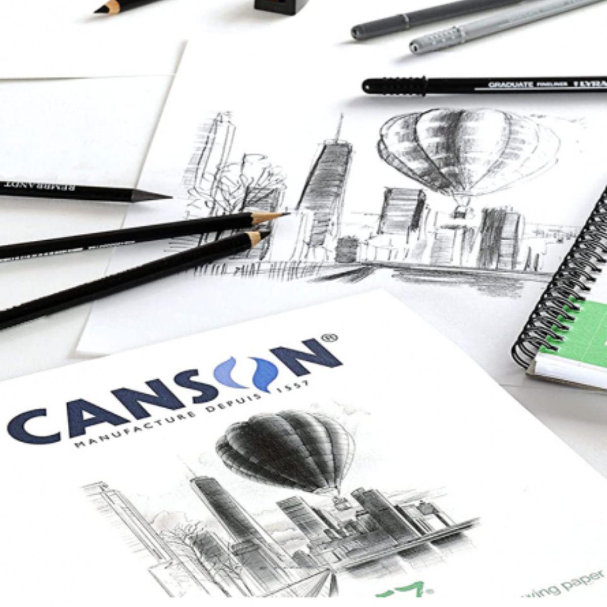 Block Dibujo Canson Croquis 1557 120gr 50 hojas 29x42cm-2