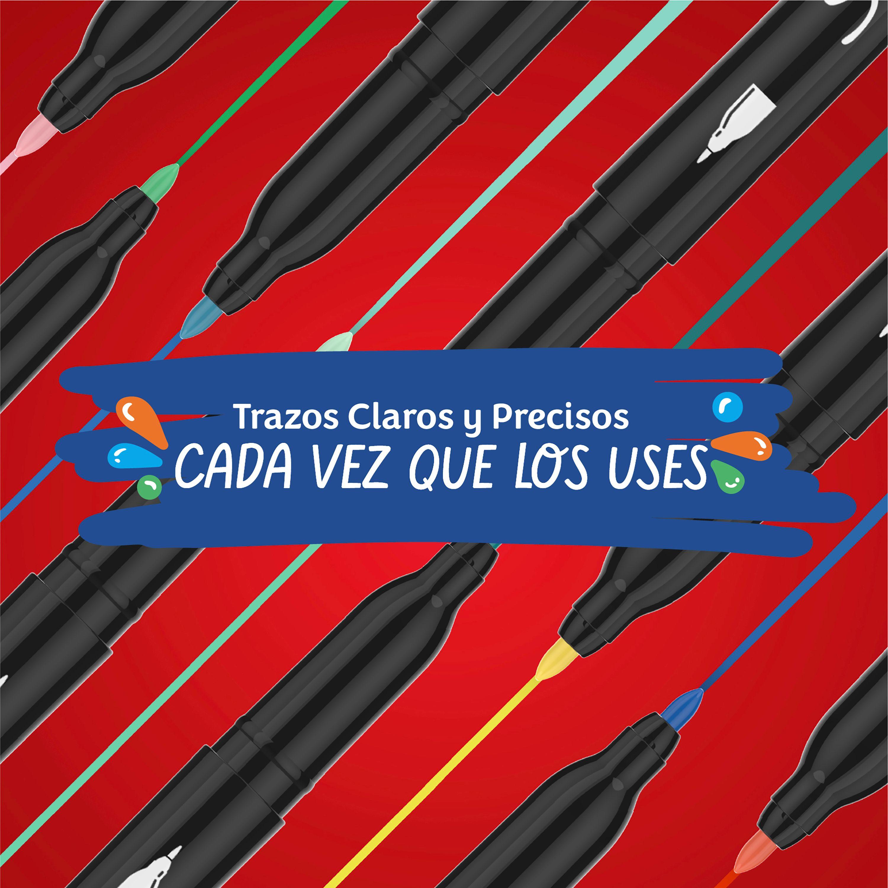 Marcadores Sharpie Acrylic Punta Fina Set 12 Colores Básicos-5