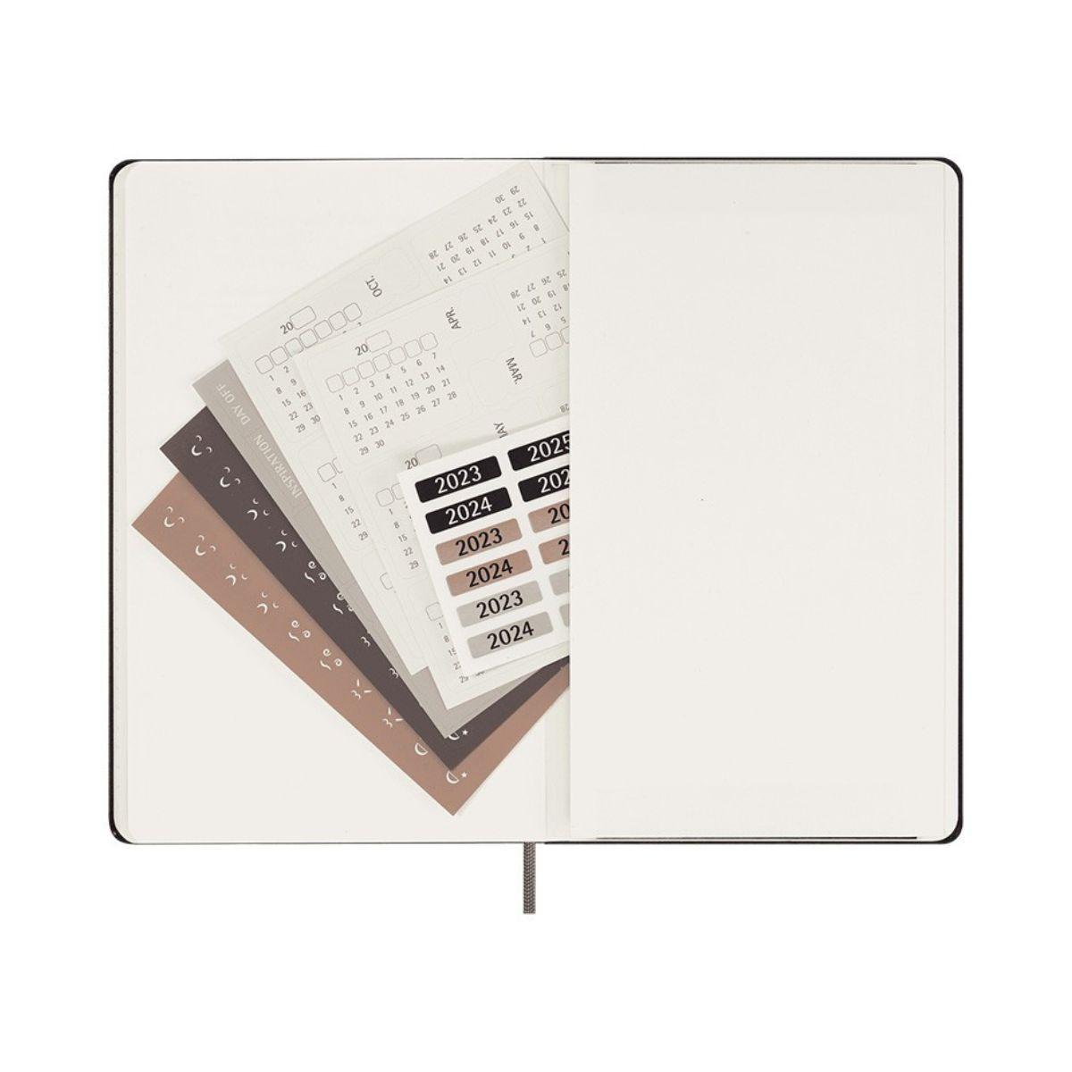 Agenda Moleskine Sin Fecha Vista Semanal + Notas 13x21 cm-6