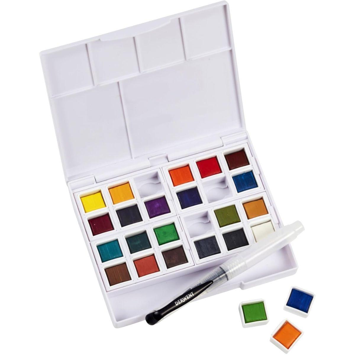 Set 24 Colores Acuarela en Pastillas Derwent-5