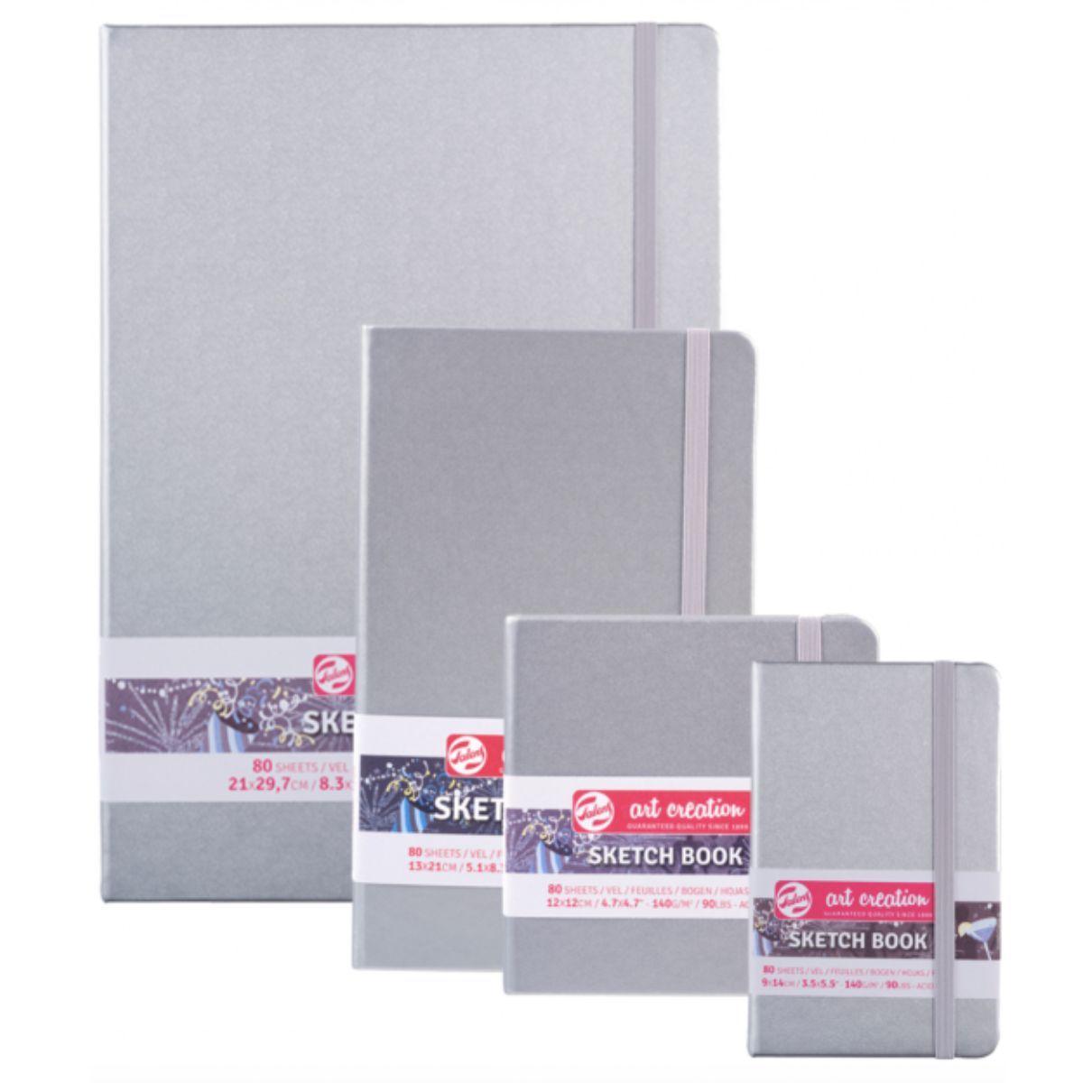 Libreta Art Creation Plateada 13x21cm 140gr 80hjas.-3