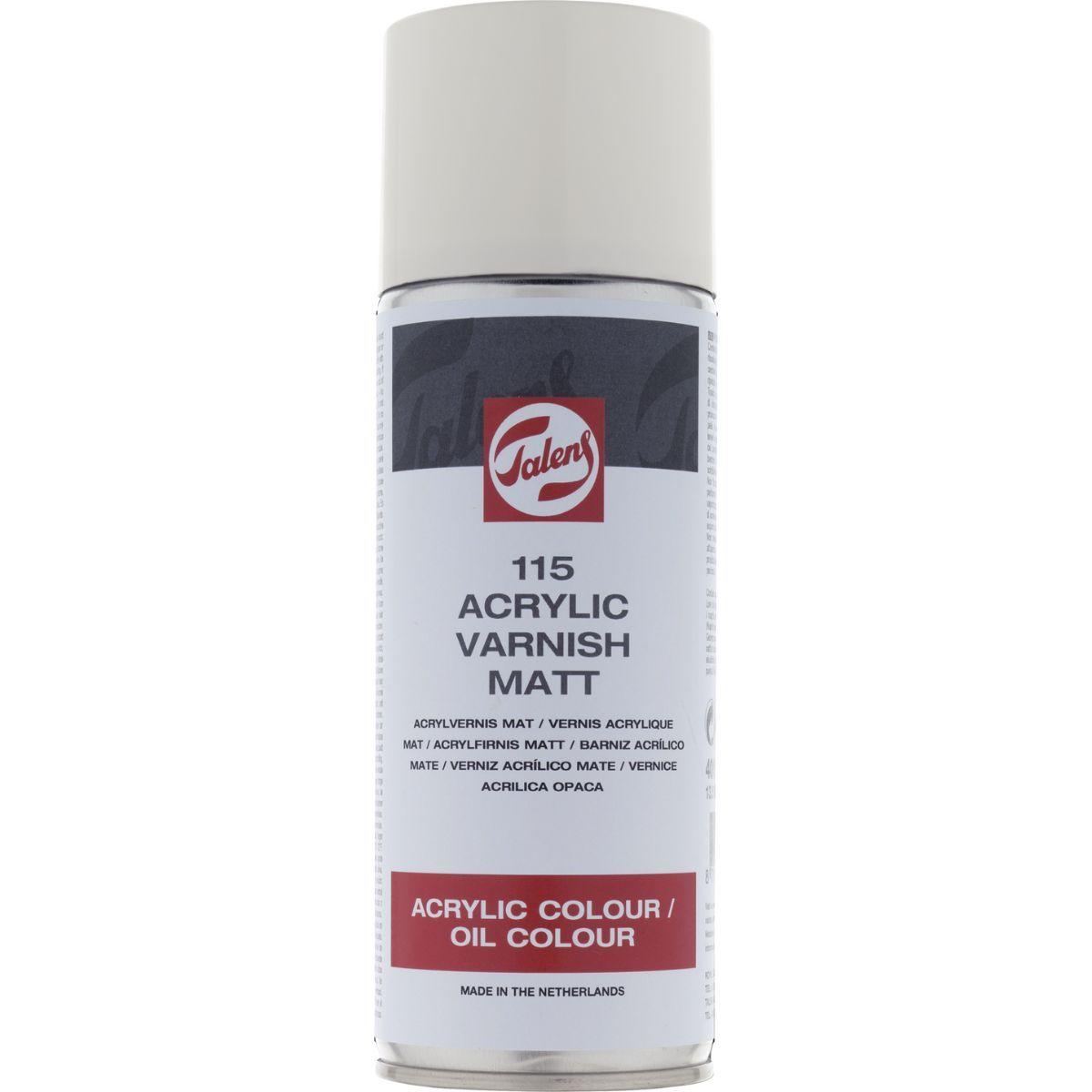 Barniz Opaco/Mate para Acrílico y Óleo Spray Talens 400ml-0