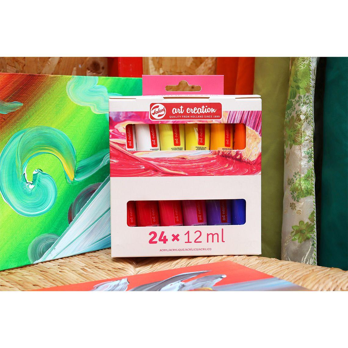 Acrílicos Art Creation Set 24 Colores 12ml Selección General-3