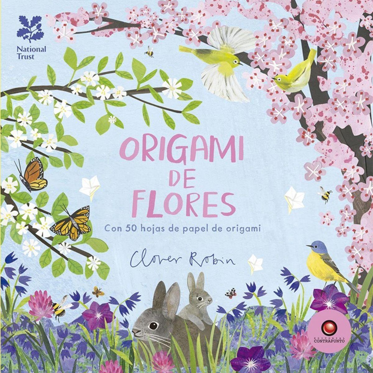 Libro Origami de Flores De Clover Robin-0