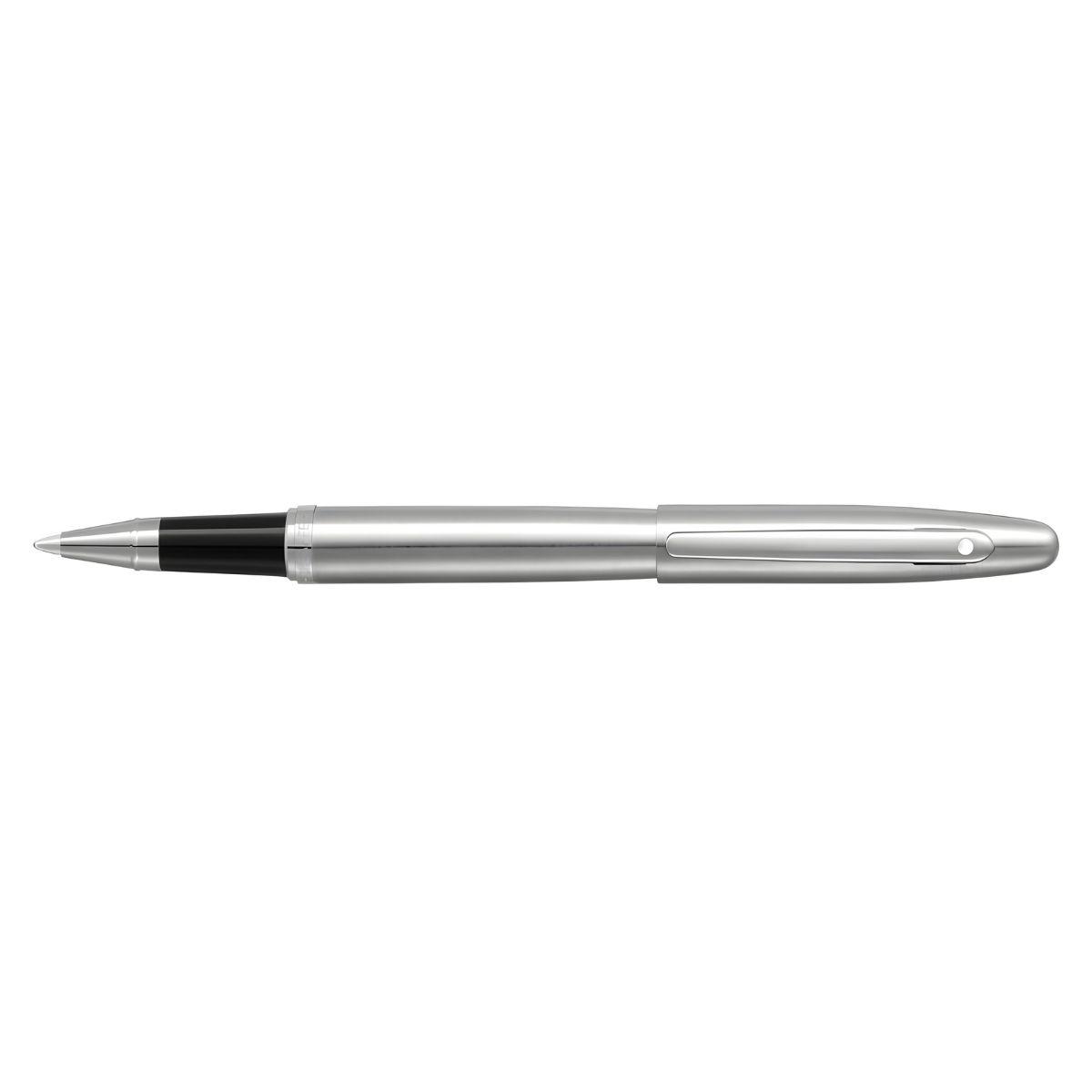 Roller Sheaffer VFM Punta M Tinta Negra Cromo / Plateados-3