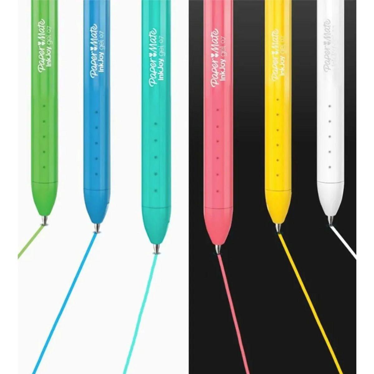 Set 3 Bolígrafos Gel Inkjoy Paper Mate Retráctil Punta 07mm-4