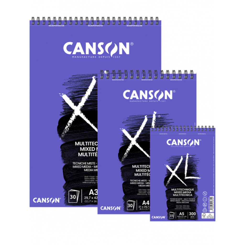 Croquera Técnica Mixta Canson XL 300gr A5-2