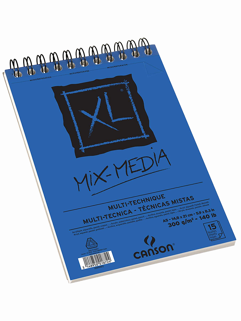 Croquera Técnica Mixta Canson XL 300gr A5-3