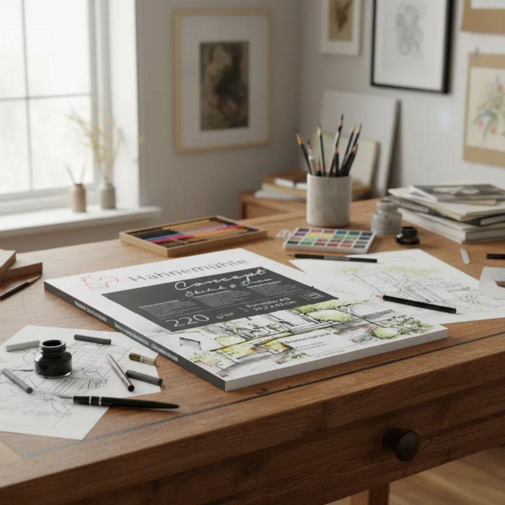 Block Dibujo Hahnemühle Concept 220gr 20hjs A3 (29 x 42 cm)-3