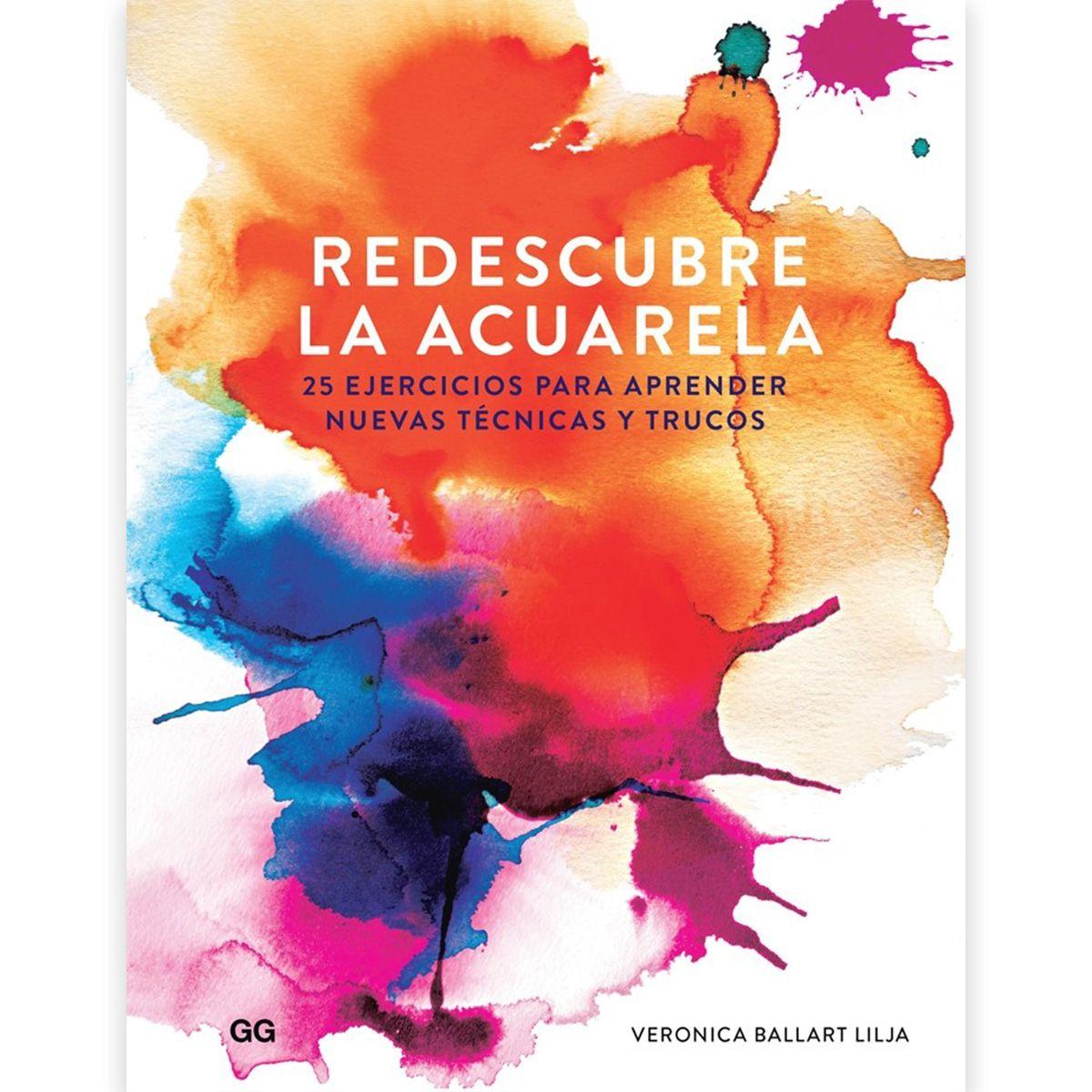 Libro Redescubre la Acuarela 25 Ejercicios Veronica Lilja-0