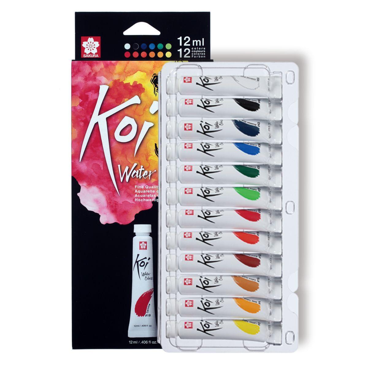 Set de Acuarelas Koi 12 Tubos 12ml Colores-2