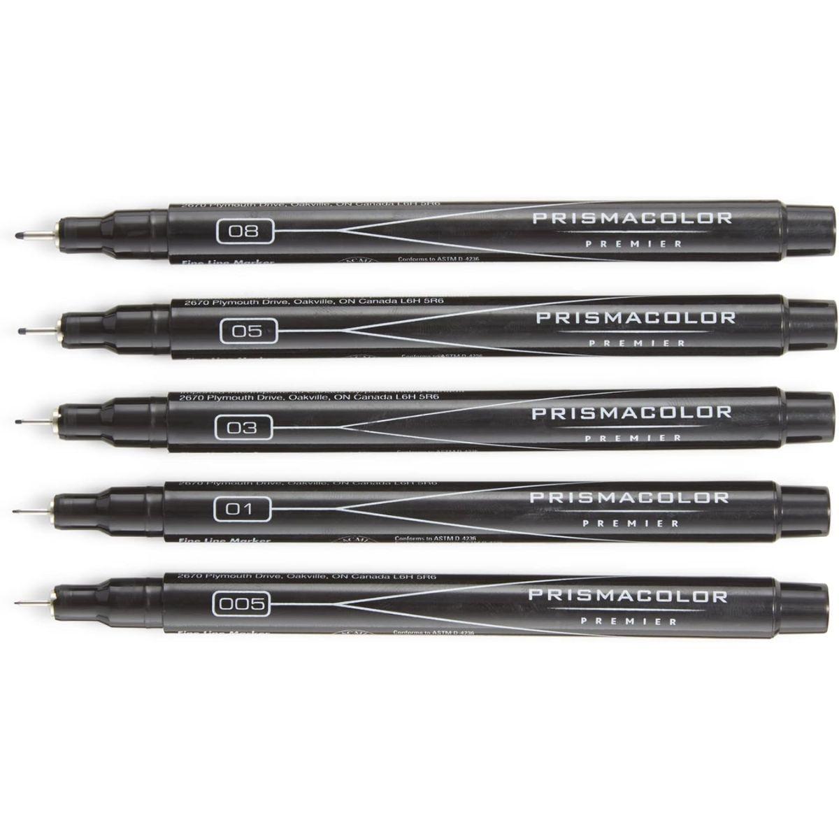 Tiralíneas Prismacolor Premier Set 5 Negros-3
