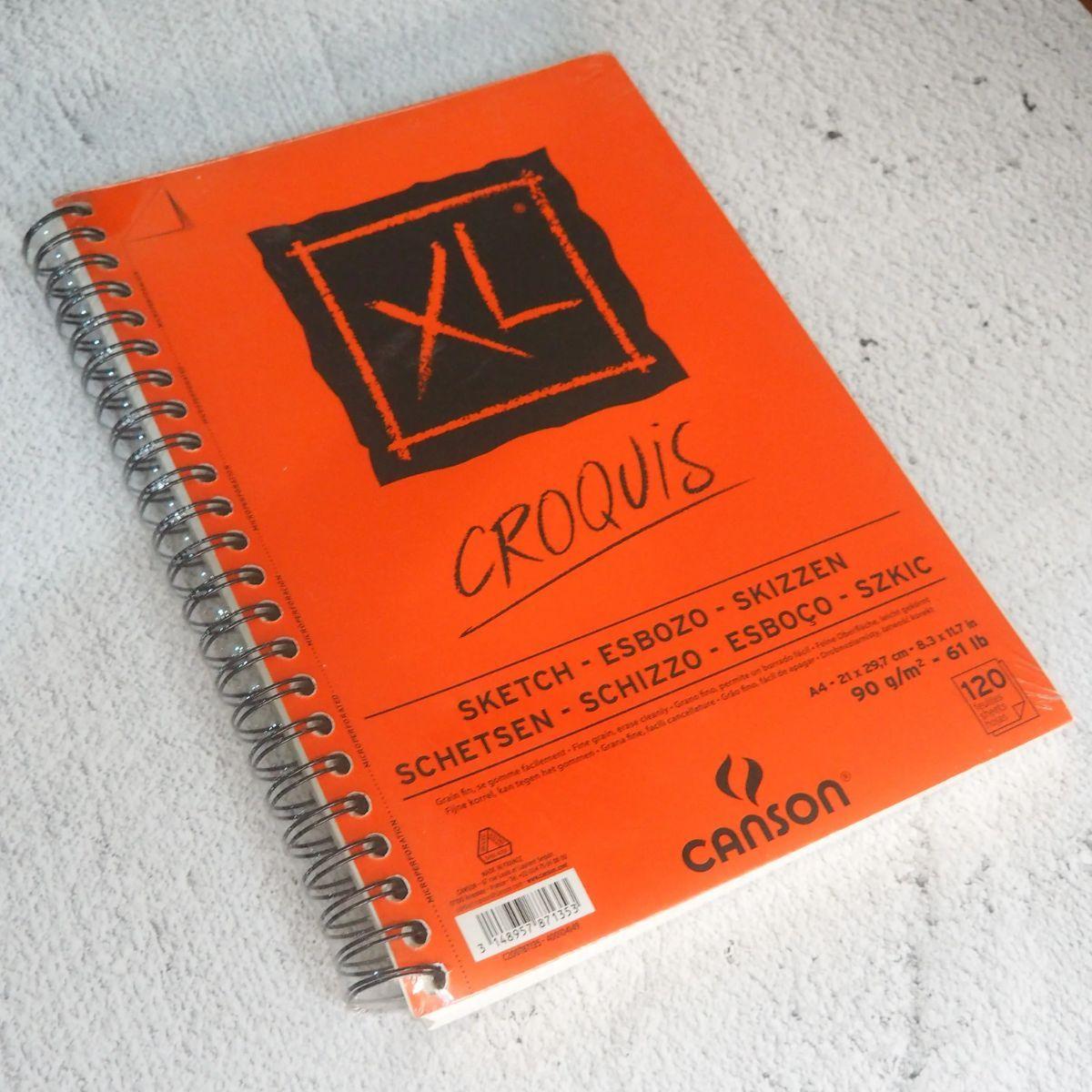 Croquera Dibujo Canson XL Croquis 21x29cm 90gr 120hjs-2