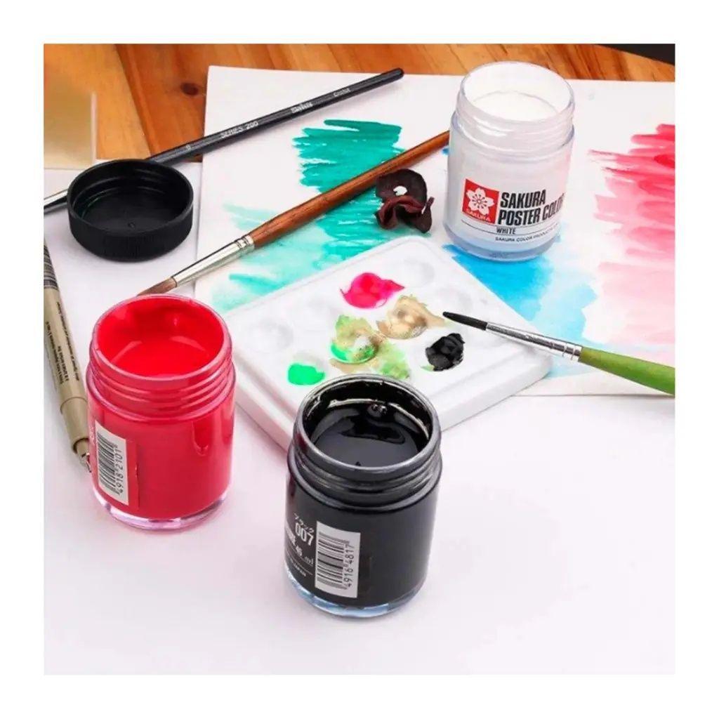 Te?mpera Sakura Poster Color 30ml Set 6 Colores-2