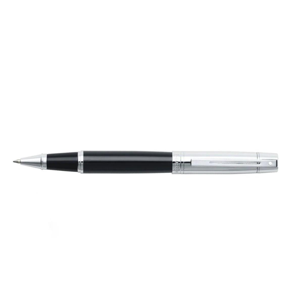 Roller Sheaffer Serie 300 Punta M Tinta Negra Negro / Cromo-3
