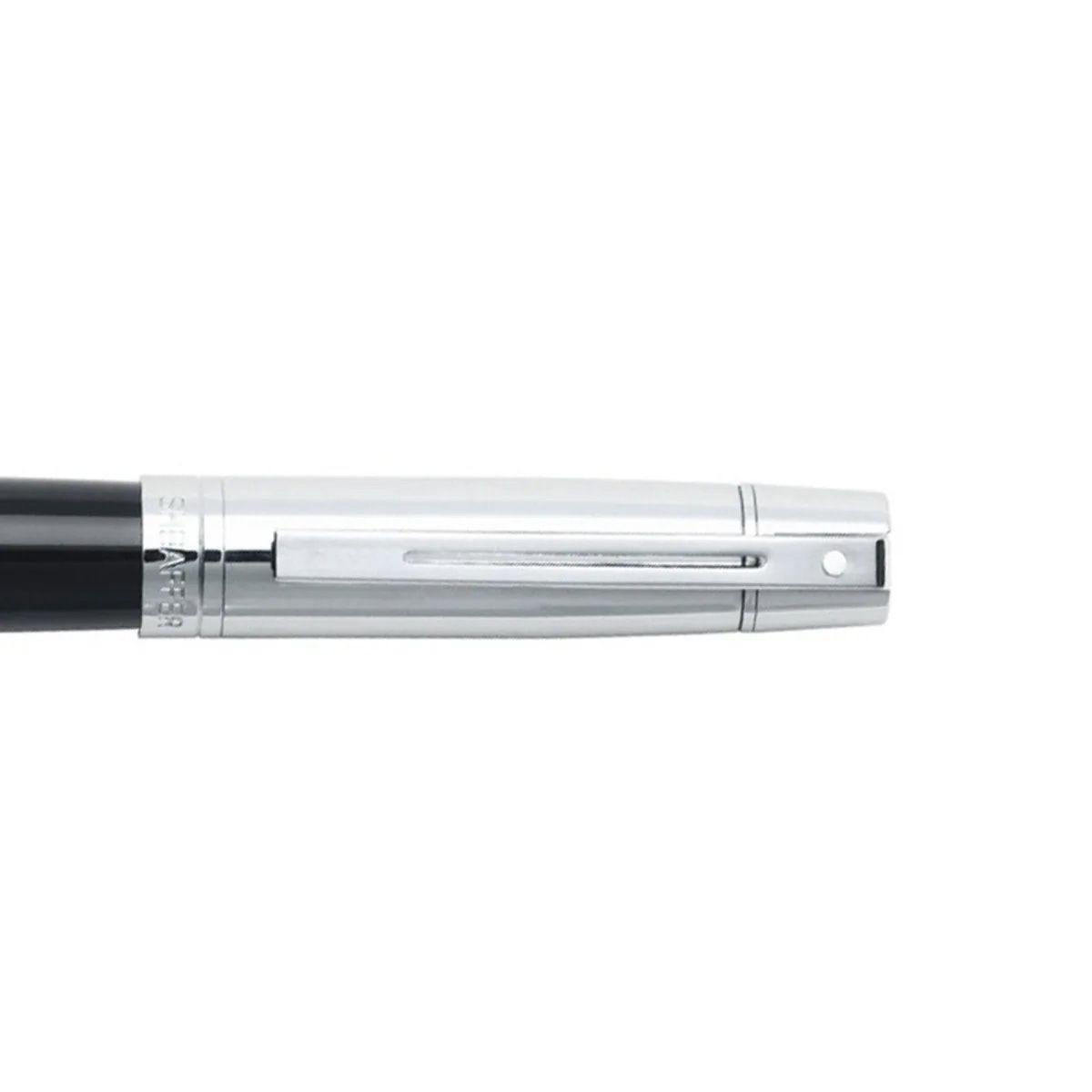 Roller Sheaffer Serie 300 Punta M Tinta Negra Negro / Cromo-3