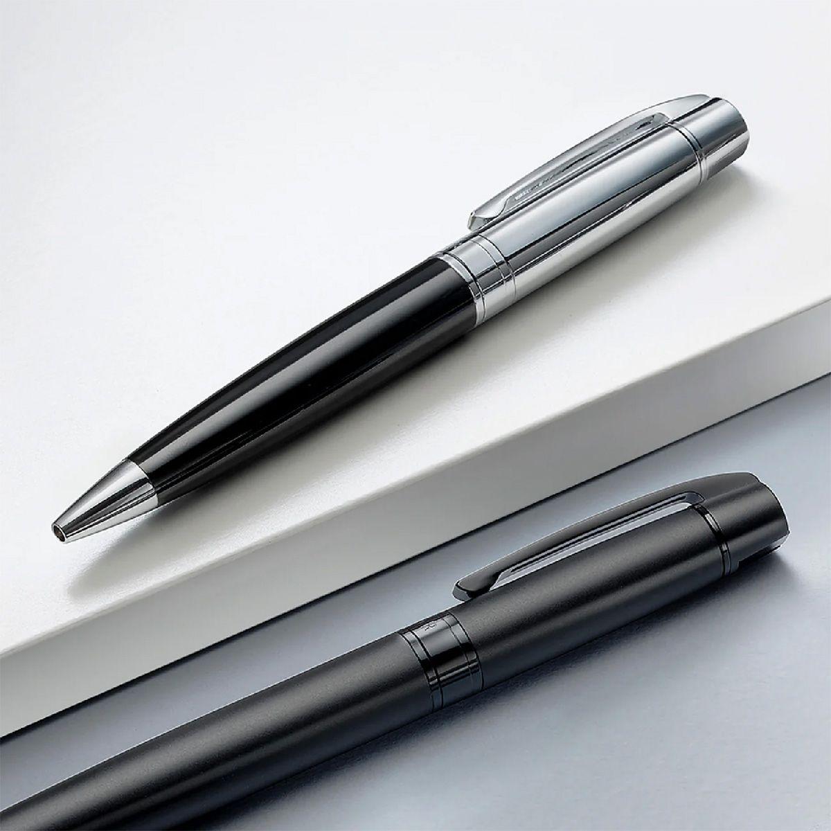 Roller Sheaffer Serie 300 Punta M Tinta Negra Negro / Cromo-1