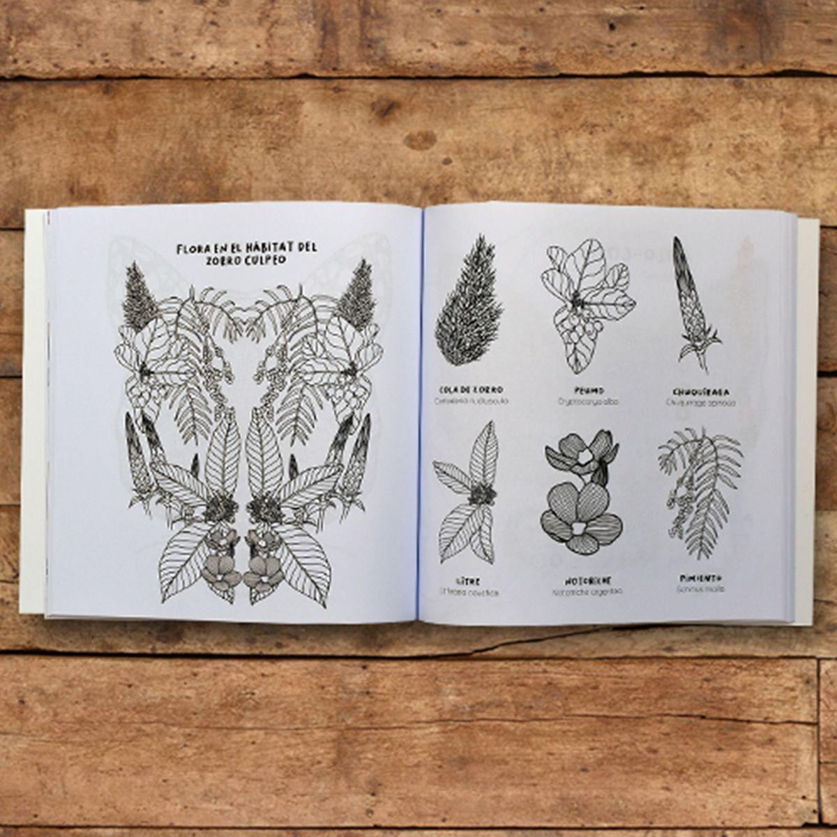 Libro Colorear Rostros Nativos de Chile Mamíferos de Tierra-3