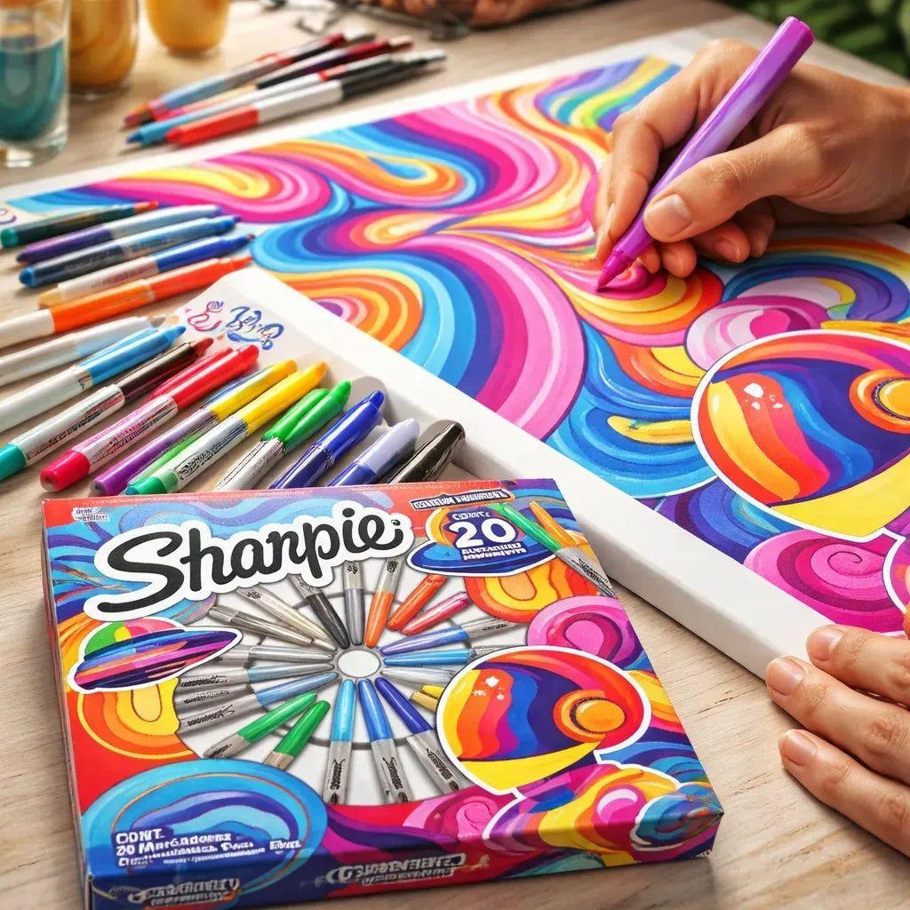 Marcadores Sharpie Mini Ruleta Edición Especial 20 Colores-3