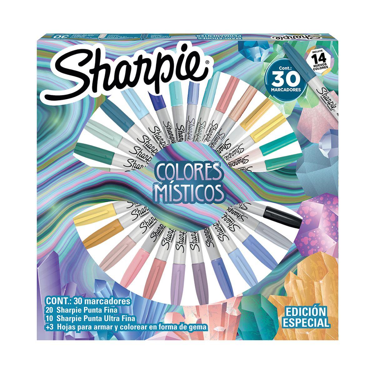 Ruleta 30 Marcadores Sharpie Colores Místicos-0