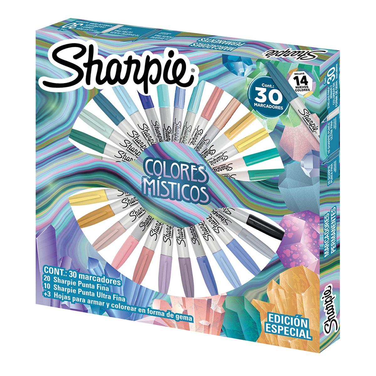 Ruleta 30 Marcadores Sharpie Colores Místicos-1